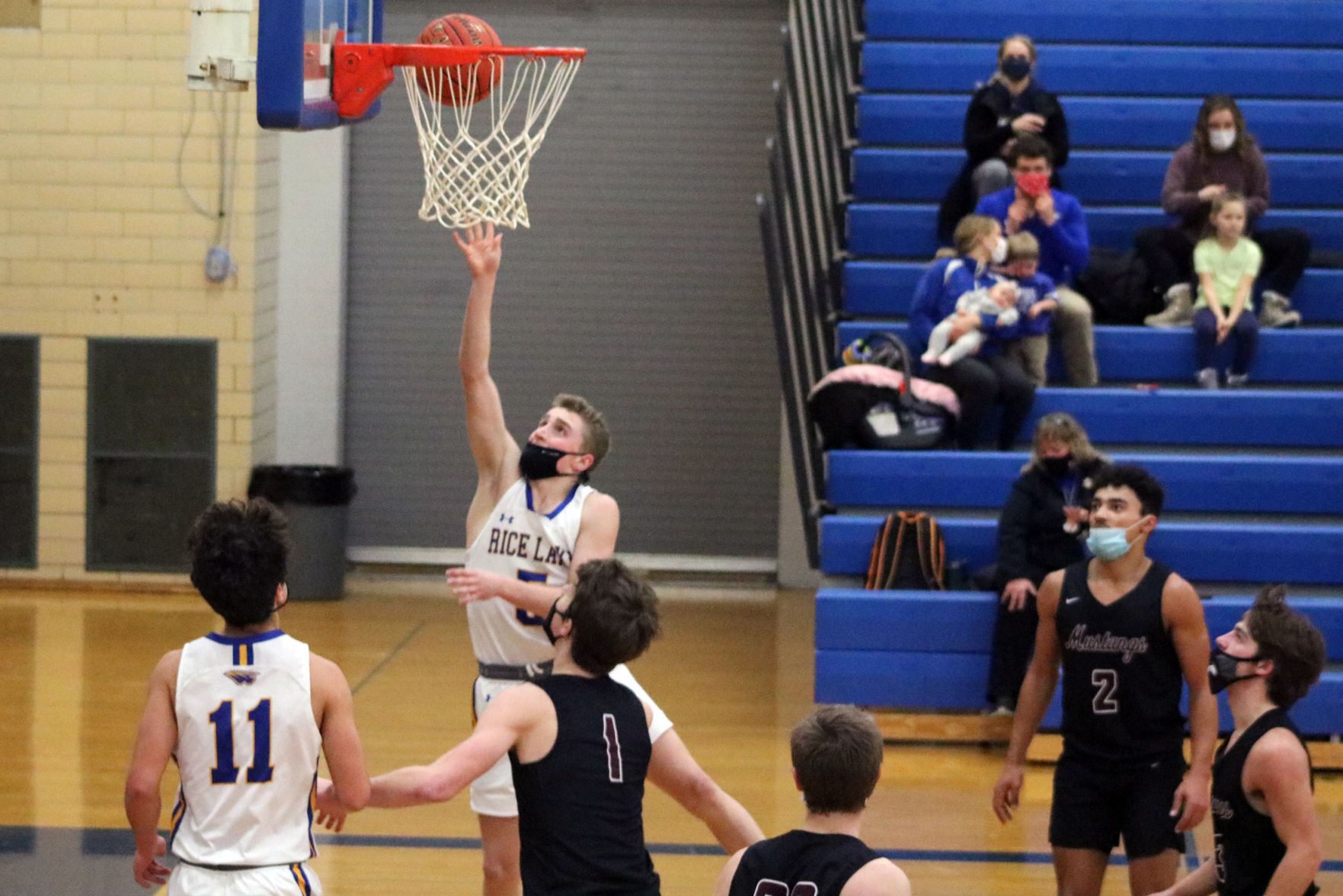 Rice Lake boys basketball vs. Menomonie 1-22-21